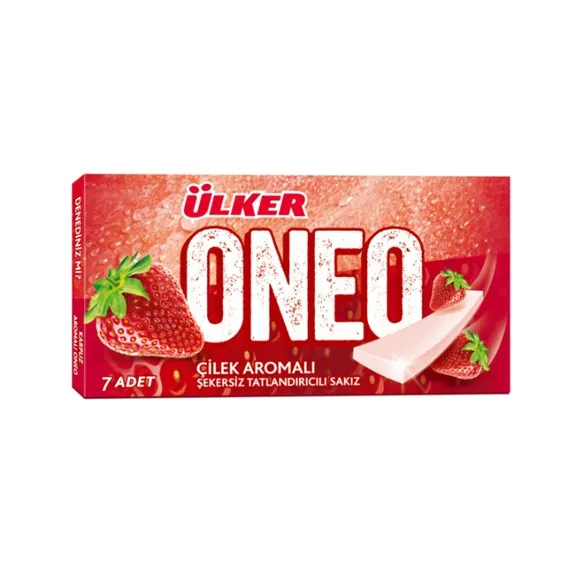 Ülker Oneo Slims Çilek Aromalı Sakız 7 Li 14 Gr