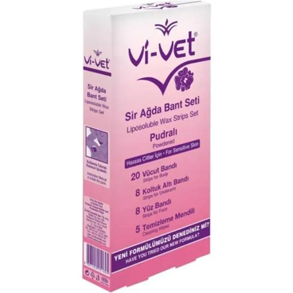Vi-Vet Sir Ağda Bandı 41 Li Set Pudralı