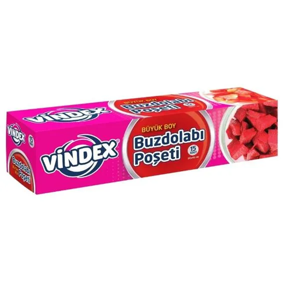 Vindex Buzdolabı Poşeti Büyük Boy 15 Li